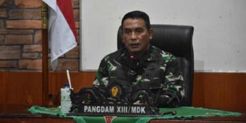 Pangdam XIII/Merdeka Kunjungi Yonif 711/Raksatama