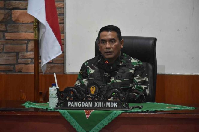 
Pangdam XIII/Merdeka Kunjungi Yonif 711/Raksatama