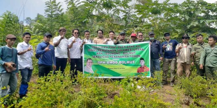 Jaga Kelestarian Alam, BMOD Bolmut Lakukan Penanaman Pohon