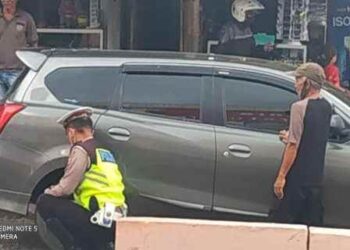 Parkir Sembarangan, Sejumlah Kendaraan Ditindak Satlantas Polres Kotamobagu