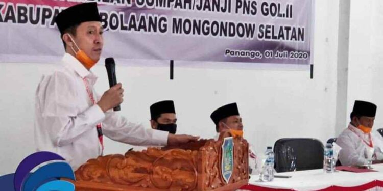 45 PNS Dilantik dan Diambil Sumpah, Bupati Ingatkan Soal Tanggungjawab Kerja dan Pelayanan pada Masyarakat