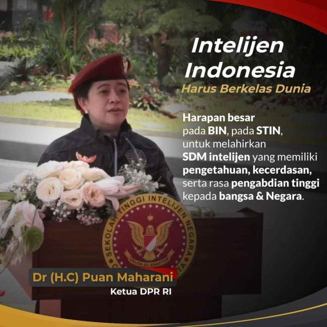 
Puan Berharap STIN Lahirkan Intelijen Berkelas Dunia