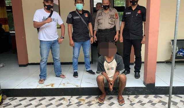7 Tahun Jadikan Anak Tirinya Sebagai Pemuas Nafsu, IT Warga Kotamobagu Selatan Diamankan di Polsek Kotamobagu