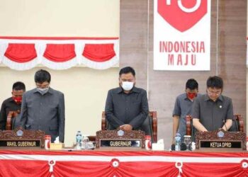 Gubernur Olly Hadiri Rapat Paripurna Penandatanganan MoU KUA-PPAS APBDP 2020