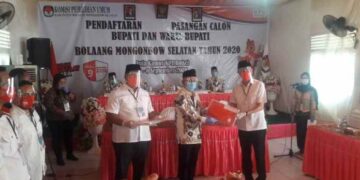 BERKAH Sangat Siap Menang di Pilkada Bolsel, Mendaftar Pertama dan Diantar Ribuan Pendukung