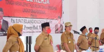 462 THL Guru Ikut Apel Kerja, Pjs Bupati Ajak Patuhi Protokol Kesehatan