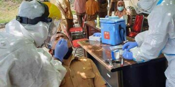 ASN Bolsel di Kantor BPKPD Jalani PemeriksaanSWAB Test