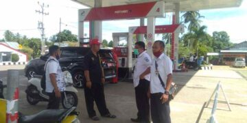 Tindaklanjuti Laporan Masyarakat, Disperindagkop Bolsel Sidak SPBU di Soguo
