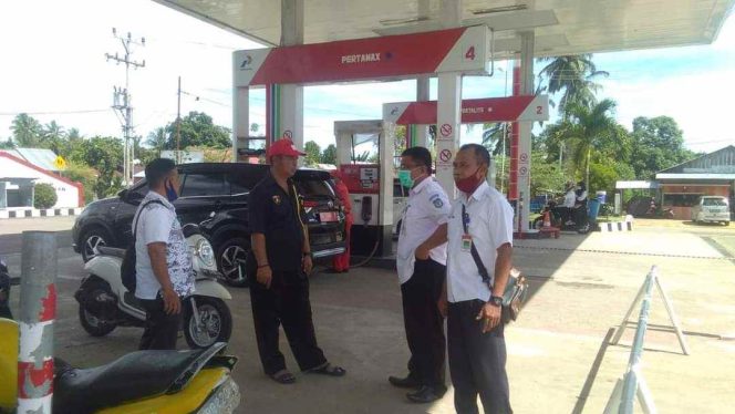 
 Tindaklanjuti Laporan Masyarakat, Disperindagkop Bolsel Sidak SPBU di Soguo
