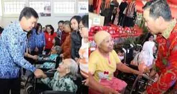 Steven Kandouw Cawagub Sulut yang Peduli Lansia