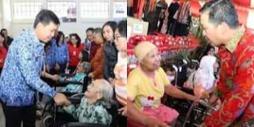Steven Kandouw Cawagub Sulut yang Peduli Lansia