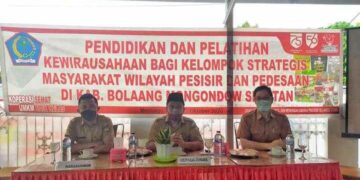 UKM dan KSM Bolsel Ikuti Pendidikan dan Pelatihan Kewirausahaan