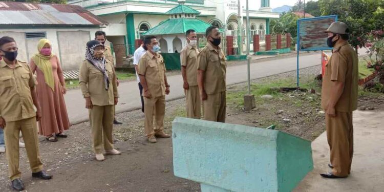 Camat Passi Barat Tinjau Penerapan Protokol Kesehatan Tiap Desa