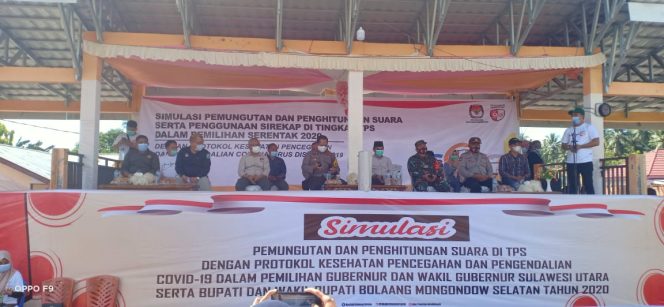 
KPU Bolsel Sukses Gelar Simulasi Pemungutan dan Perhitungan Suara dengan Penerapan Protokol Kesehatan