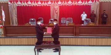 DPRD Bolsel Sahkan APBD 2021, Paripurna Dihadiri Pjs Bupati