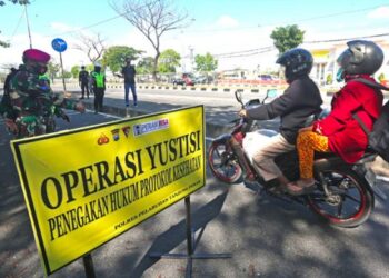 Polres Bolsel Terus Giatkan Operasi Yustisi Cegah Penyebaran Covid-19