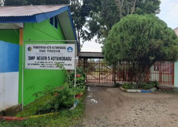 Di SMP Negeri 5 Kotamobagu, Disiapkan Masker Bagi Siswa yang Lupa Bawa