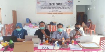 Pleno Hasil Pilgub dan Pilbup Tingkat Kecamatan Pinolosian Berjalan Lancar