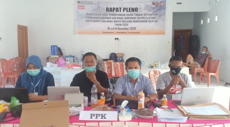 Pleno Hasil Pilgub dan Pilbup Tingkat Kecamatan Pinolosian Berjalan Lancar