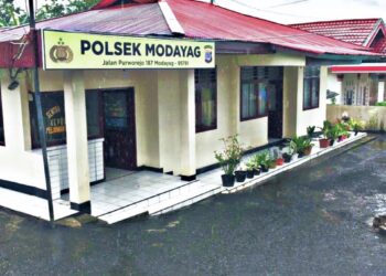 Polsek Modayag ingatkan protokol kesehatan jelang hari pencoblosan