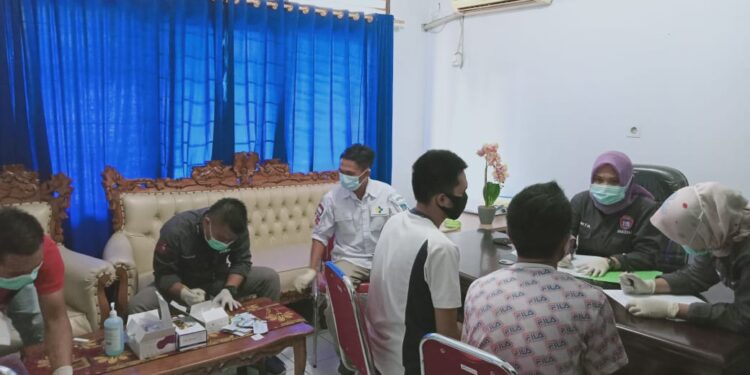 Dibawa ke Rutan, 14 Tahanan Kejari Kotamobagu Dirapid Test