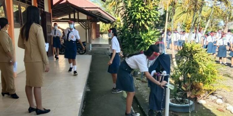 Penerapan Prokes di SMP Dievaluasi