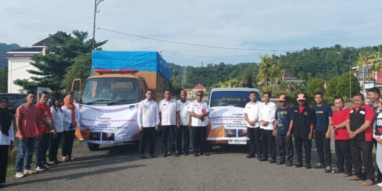 Pemkab Bolsel Kirim Bantuan Korban Erupsi Gunung Ruang Sitaro