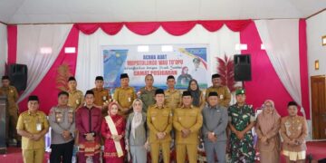 Pisah Sambut Camat Posigadan, Ini Pesan Bupati Bolsel