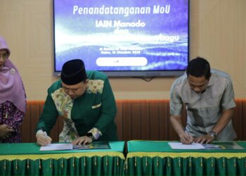 Tingkatkan Kualitas Pendidikan, Wali Kota Kotamobagu Teken MoU dengan Rektor IAIN Manado