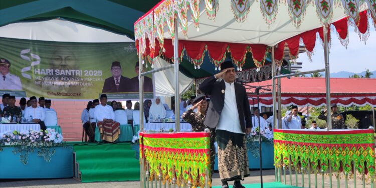 Berkolaborasi Dengan Kemenag, Pemkab Bolmong Perdana Gelar Upacara Peringatan Hari Santri Nasional