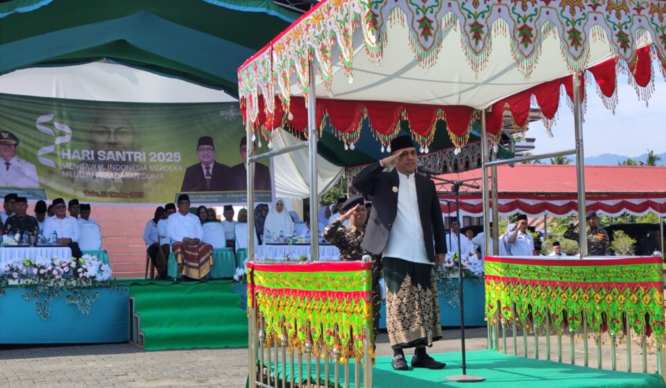 Berkolaborasi Dengan Kemenag, Pemkab Bolmong Perdana Gelar Upacara Peringatan Hari Santri Nasional