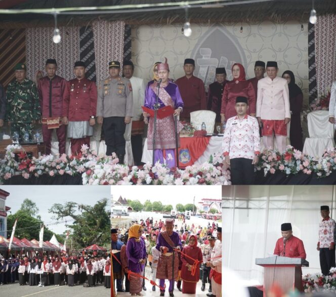 
Upacara peringatan HUT ke-176 Bolaang Uki.