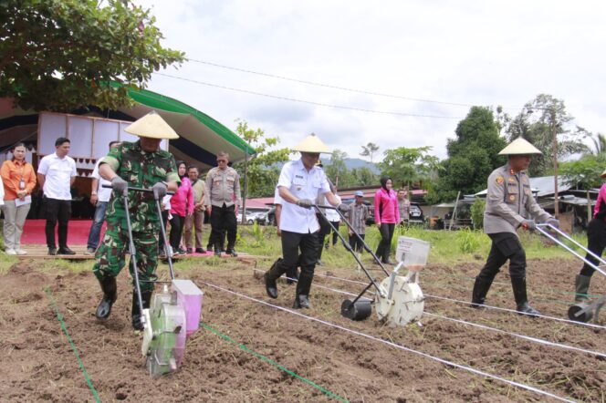 
Walikota Kotamobagu Hadiri Kegiatan Penanaman Jagung di Desa Bungko