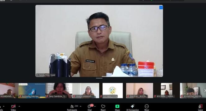 
Sekprov Sulut Tahlis Gallang membuka Rapat Penguatan dan Pembentukan Sekolah Siaga Kependudukan (SSK) serta Pusat Informasi dan Konseling Remaja (PIK-R) yang digelar secara daring oleh Disdukcapil-KB bekerja sama dengan BKKBN Sulut