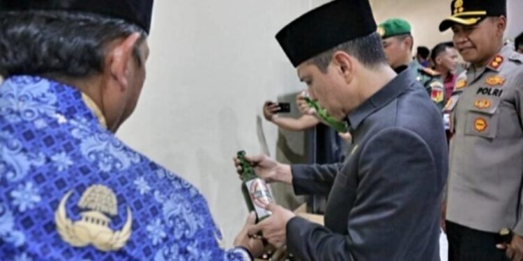 Walikota dan Forkopimda Kotamobagu Cek Barang Bukti Miniman Beralkohol