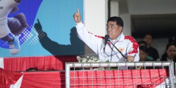 Gubernur Yulius Bakar Semangat Atlet di Pembukaan Porprov Sulut XII 2025