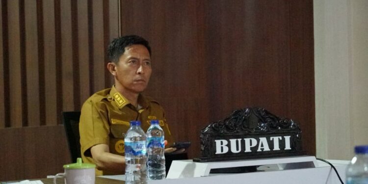 Bupati Bolsel Ikuti Rakor Persiapan Serah Terima Huntap Korban Erupsi Gunung Ruang