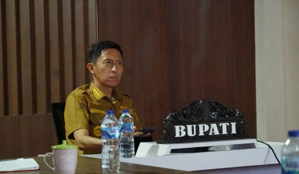 Bupati Bolsel Ikuti Rakor Persiapan Serah Terima Huntap Korban Erupsi Gunung Ruang