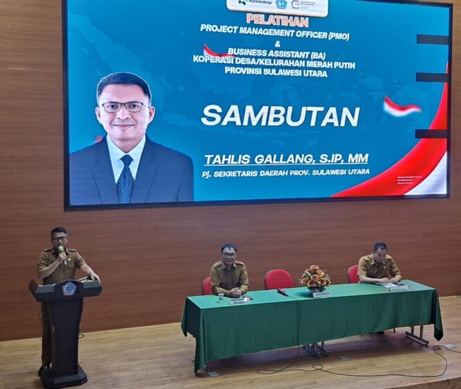 
Perkuat Ekonomi Kerakyatan, Sekprov Tahlis Gallang Buka Pelatihan Pendamping KDKMP di Unsrat Manado