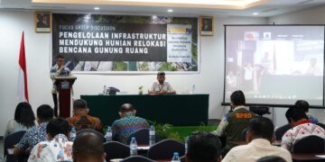 Sekprov Sulut Buka FGD Pengelolaan Sarana Prasarana Infrastruktur Pascabencana Gunung Api Ruang