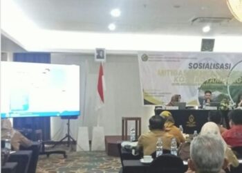 BPBD Kotamobagu Apresiasi Sosialisasi Ancaman Geologi Gunung Ambang dari ESDM