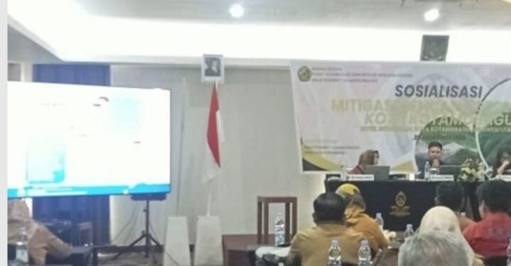 BPBD Kotamobagu Apresiasi Sosialisasi Ancaman Geologi Gunung Ambang dari ESDM