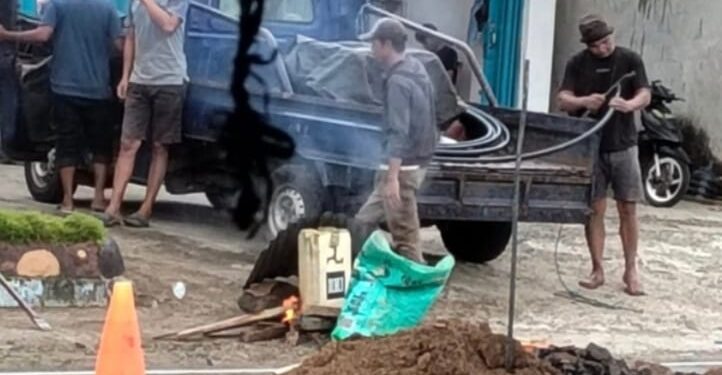 Jaringan Air Bersih di Matali Diperbaiki