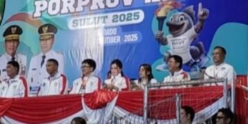 Wali Kota dan Wawali Kotamobagu Aminkan Arahan Gubernur YSK pada Pembukaan Porprov Sulut XII