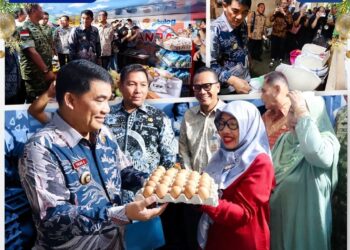 Jaga Stabilitas Harga Bahan Pokok Jelang Natal dan Tahun Baru, Gubernur YSK Launching Kios TPID di Pasar Bersehati