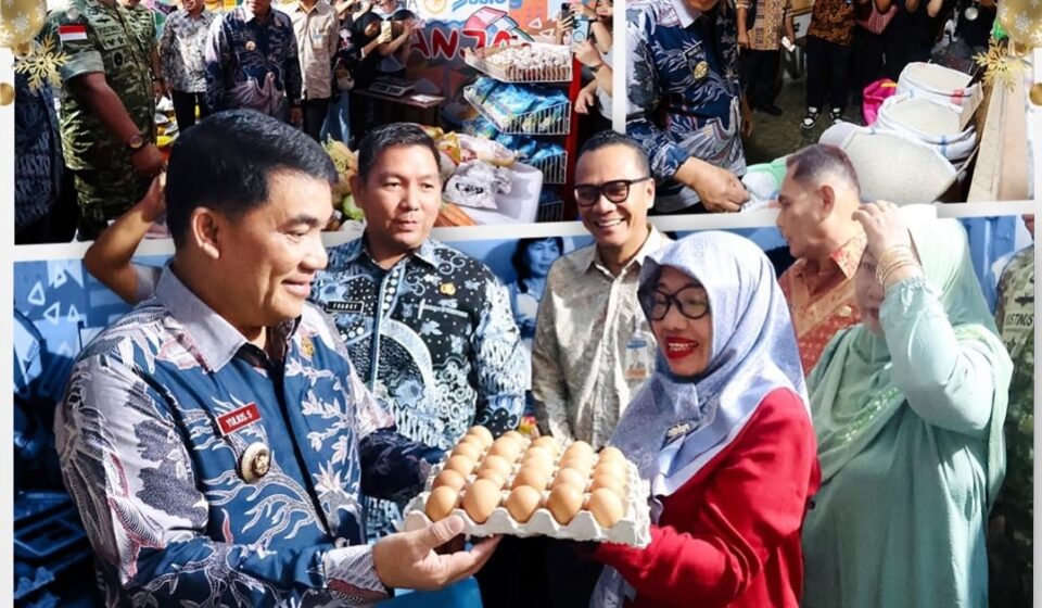 Jaga Stabilitas Harga Bahan Pokok Jelang Natal dan Tahun Baru, Gubernur YSK Launching Kios TPID di Pasar Bersehati