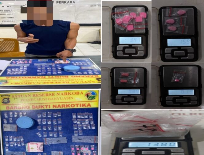 
Pelaku pengedar Narkoba diamankan Satres Narkoba Polres Muba.