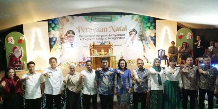 Bupati Bolsel Hadiri Perayaan Natal 2025 di GMIBM Imanuel Mopuya