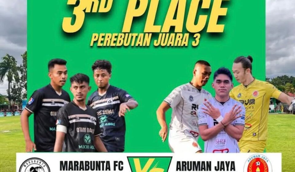 Marabunta FC vs Aruman Jaya, Duel Dua Tim Terluka di Perebutan Juara Ketiga