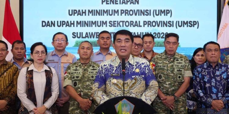 Gubernur YSK Tetapkan UMP dan UMSP Sulut 2026, Tembus Rp4 Juta Lebih